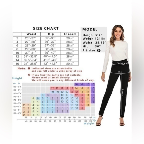 neezeelee Dress Pants for Women Stretch Slim Fit Skinny High Waist Pockets - Picture 6 of 13